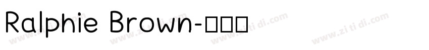 Ralphie Brown字体转换
